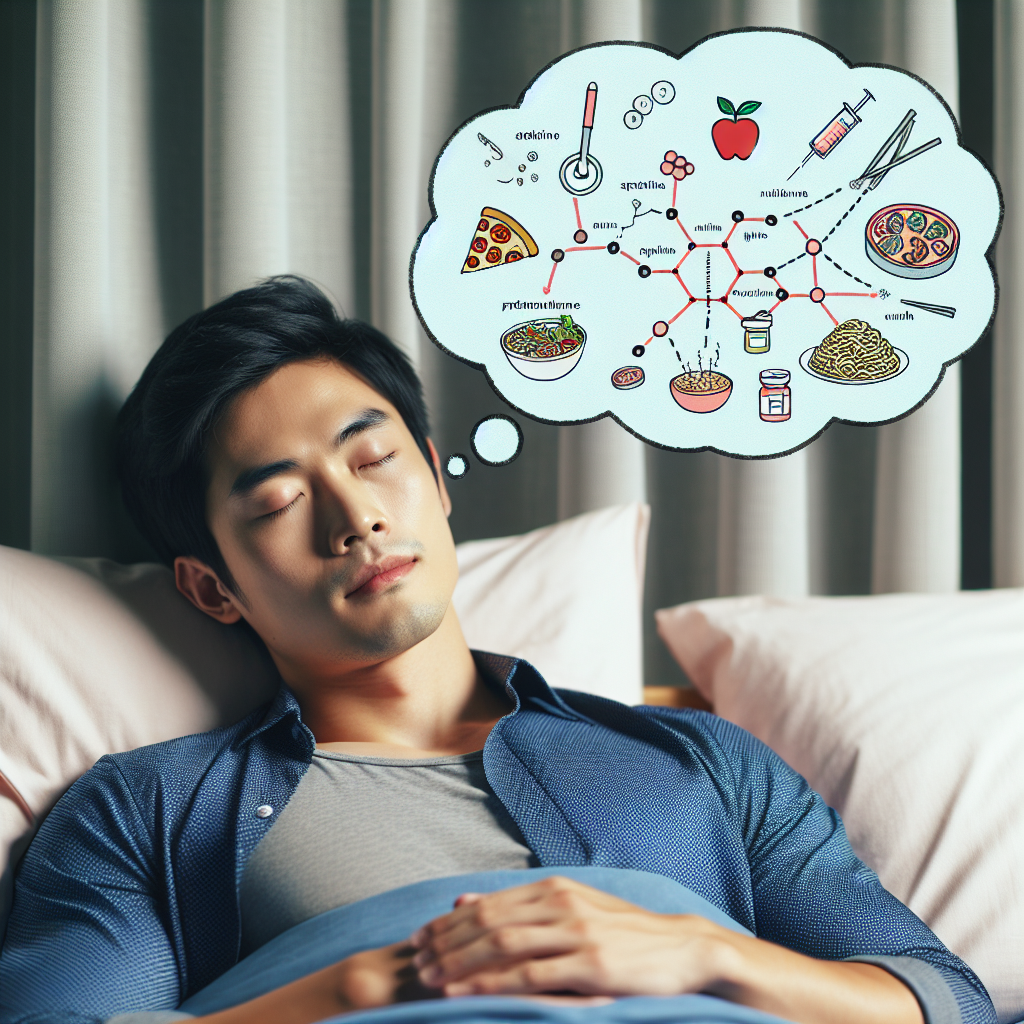 homme-est-asiatique-detendu-lit-reve-nourriture-hormones